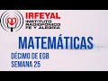 Matemáticas Décimo de EGB Semana 25 Clase 1