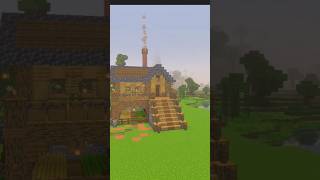 #minecraft: Simple Survival House With Mine Entrance ( Tutorial) Minecraft shorts #minecraft  india
