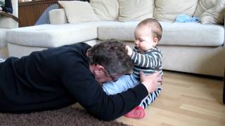 Playing With Grandson. Играя С Внуком.