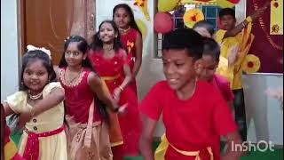 Hey Rukkamma song dance performance from 4th STDin kannada rajyotsava celebration of pragathi