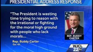 Rep. Carter Comments on Presidential Address (WJCL)