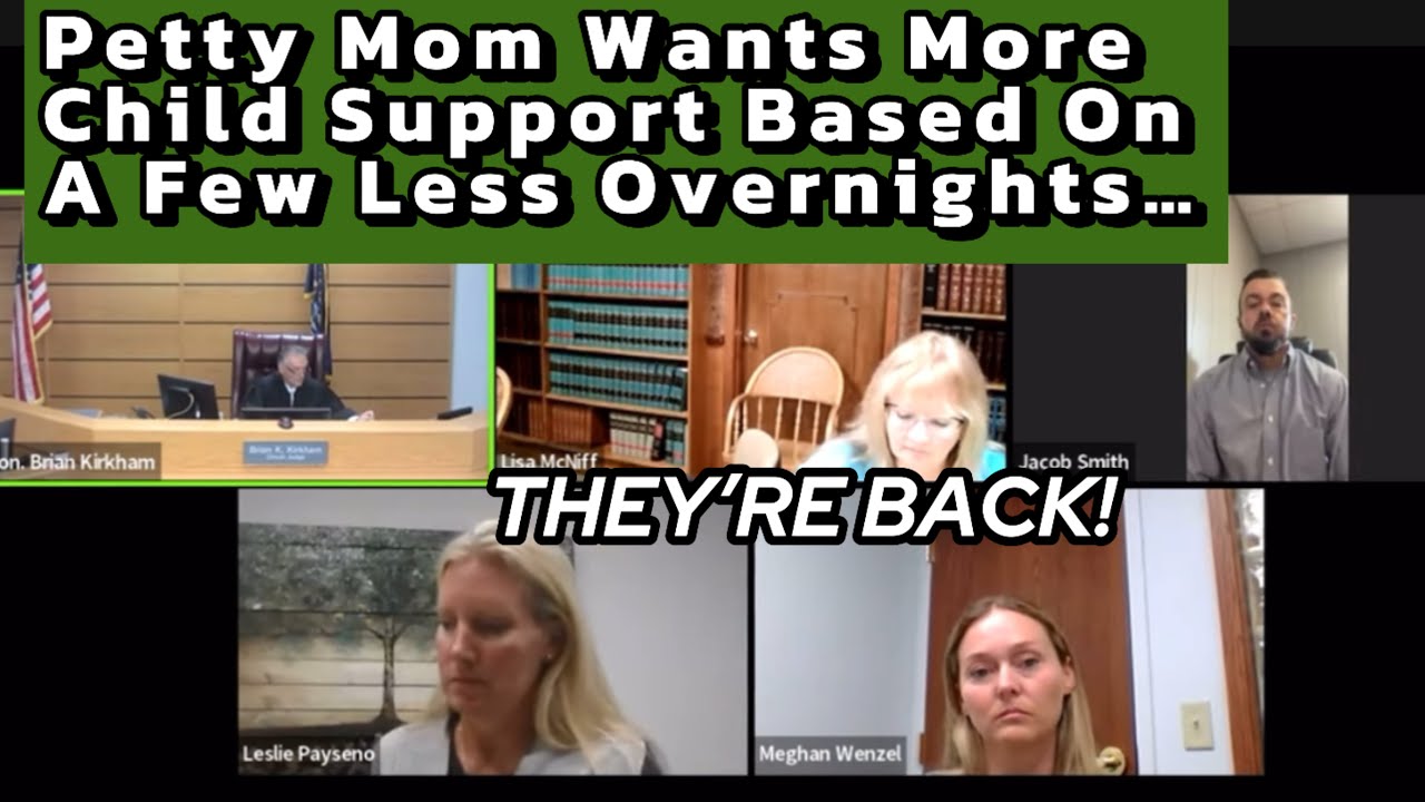 Petty Mom Wants More Child Support Based On A Few Less Overnights At