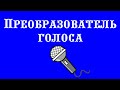 Преобразователь голоса для детских мероприятий / Голос Деда Мороза