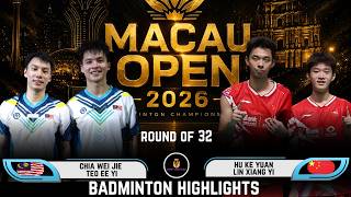 FANTASTIC PLAY! Chia/Teo (MAS) vs Hu/Lin (TPE) | Macau Open 2026 Badminton