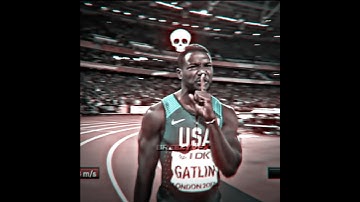 When Justin Gatlin beat Bolt silenced a 100k crowd #shorts #trackandfield