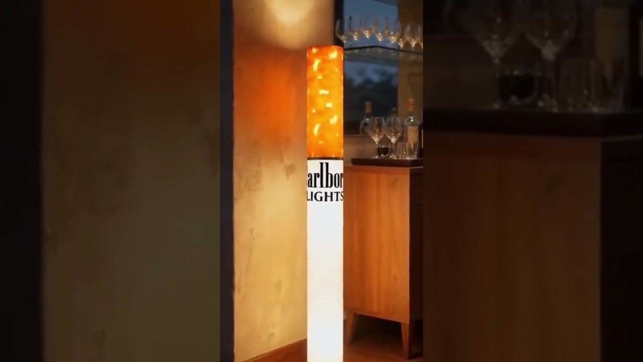 Meet your aesthetic Marlboro cigarette lamp | Boardsy.com #party  #aestheticroomdecor #diy