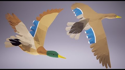 Low Poly Bird: Mallard Duck (Stylized Character for Unreal Engine & Unity)