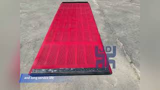 Customized rubber screen panel for vibrating screen equipment