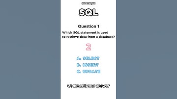 SQL Test Quiz SQL Multiple Choice Question #sql #interviewprepration