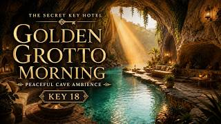 The Golden Grotto Morning 🌿☀️ Peaceful Cave Ambience | Key 18