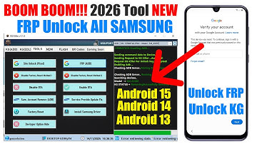 Samsung FRP Tool 2026, Google Account Remove Android 13/14/15 | FRP Bypass