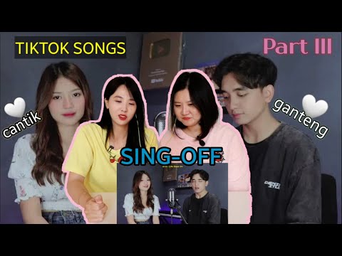 [Reaction] SING-OFF TIKTOK SONGS part III / Reza Darmawangsa vs Mirriam Eka / REAKSI KOREA /🇲🇨