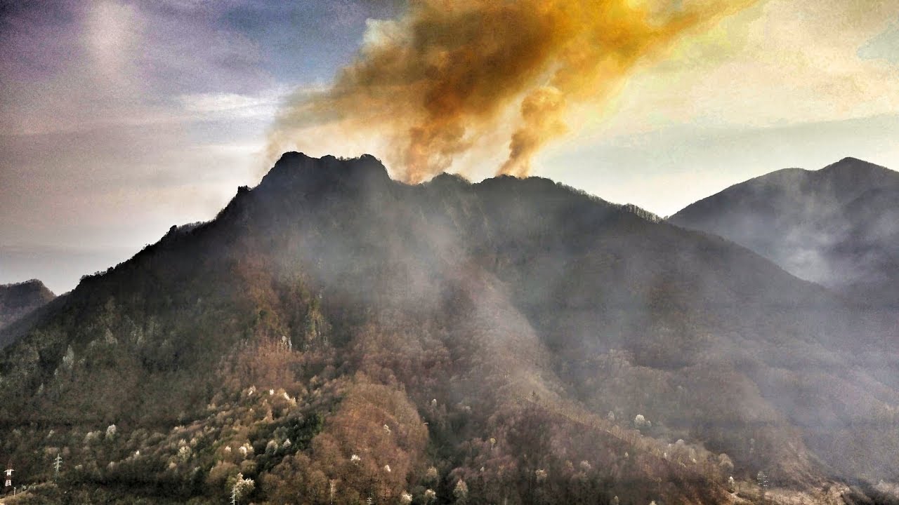 Incendiu in padurea de stejari - Vf. Foarfeca - Brezoi