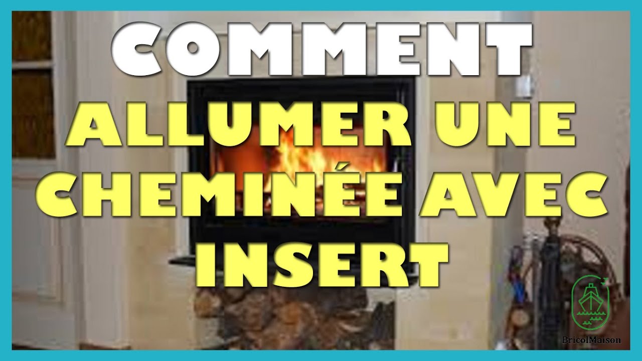 Comment allumer une cheminée avec insert - YouTube