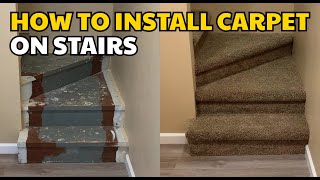How to Install Carpet on Stairs | DIY