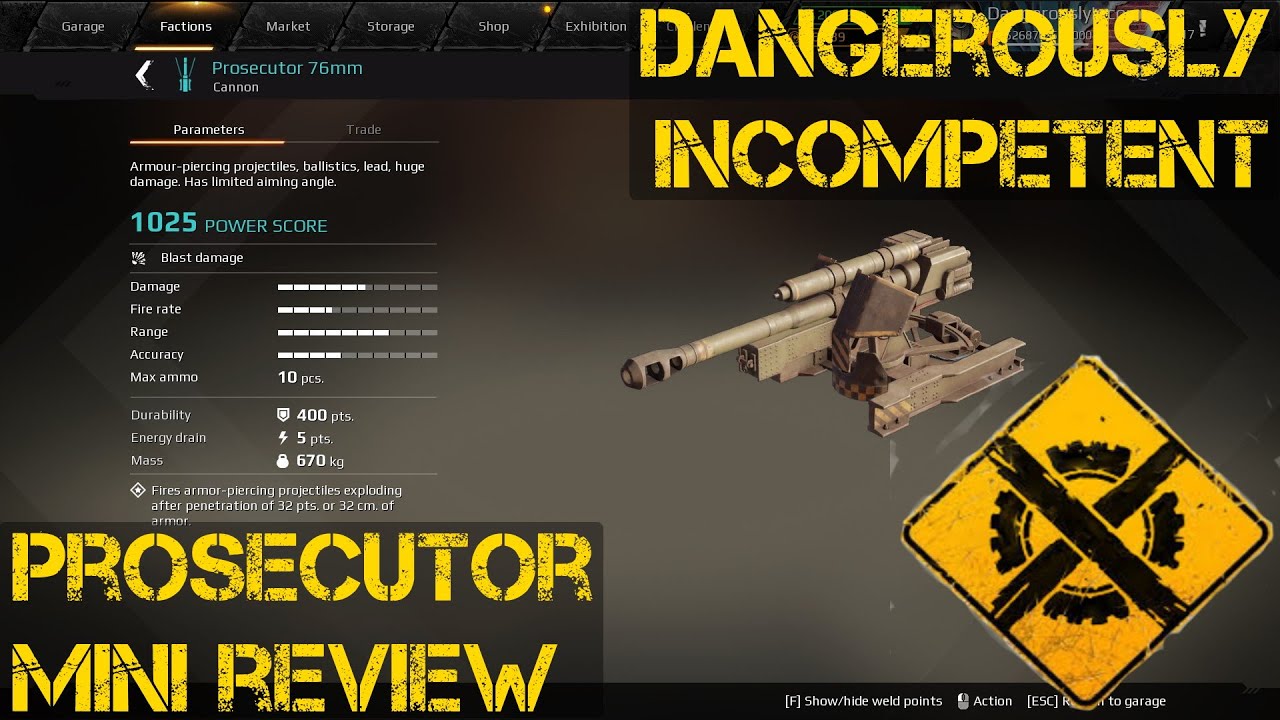 Crossout Prosecutor mini review