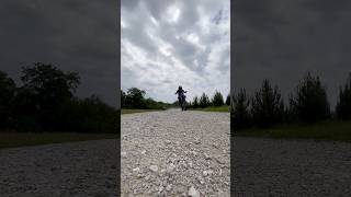 Yz85 vs. KLX110 drag race #dirtbike #yamaha #kawasaki #viral #shorts #dragrace #roadto1k #fypシ