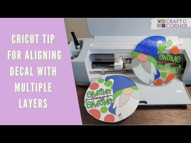 Trick for Aligning Multiple Layers of Vinyl // Cricut Tip & Trick