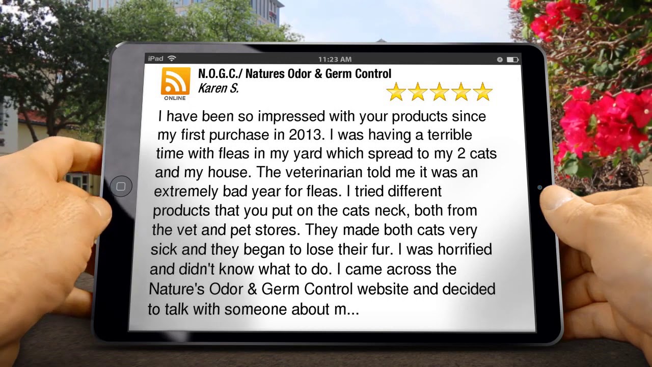 N.O.G.C./ Natures Odor & Germ Control Portland Perfect 5 Star Review by Karen Salazar