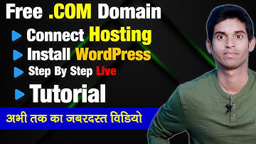 Free Domain And Hosting : Connect Domain Name to Hosting  Install WordPress Step By Step Tutorial