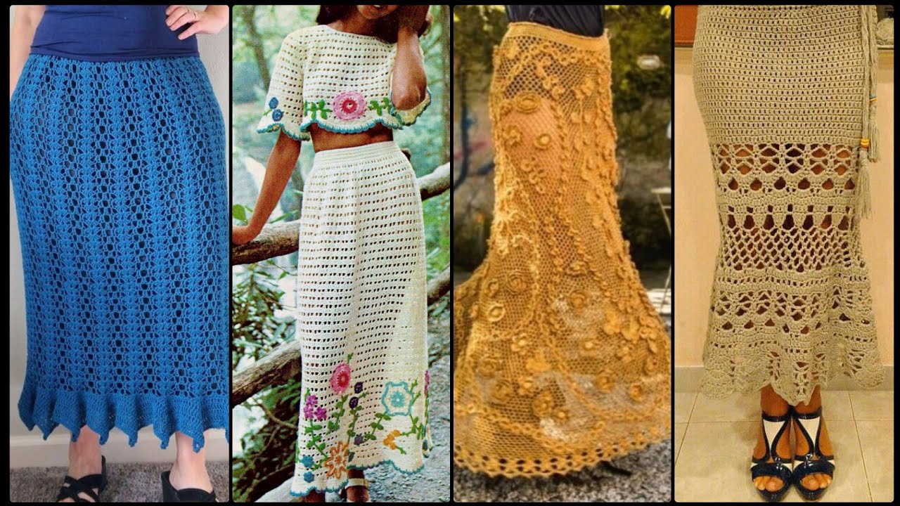 fabulous 43 extremely beautiful Crochet Knitting slim skirts Designe