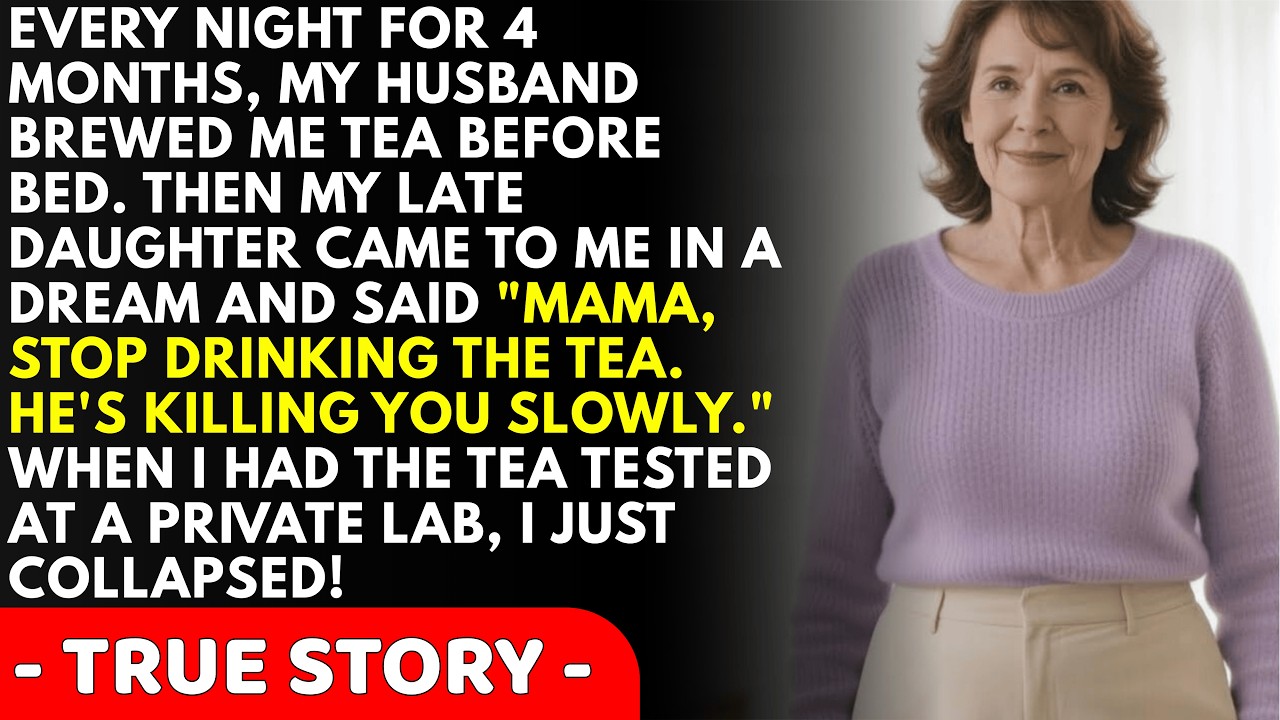 My fingers went numb staring at the lab results. Ethylene glycol. Antifreeze. In the herbal tea my husband brewed for me every night for four months, kissing my forehead as he set it on my...