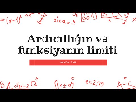 Ardıcıllığın və funksiyanın limiti - Qayda izahı