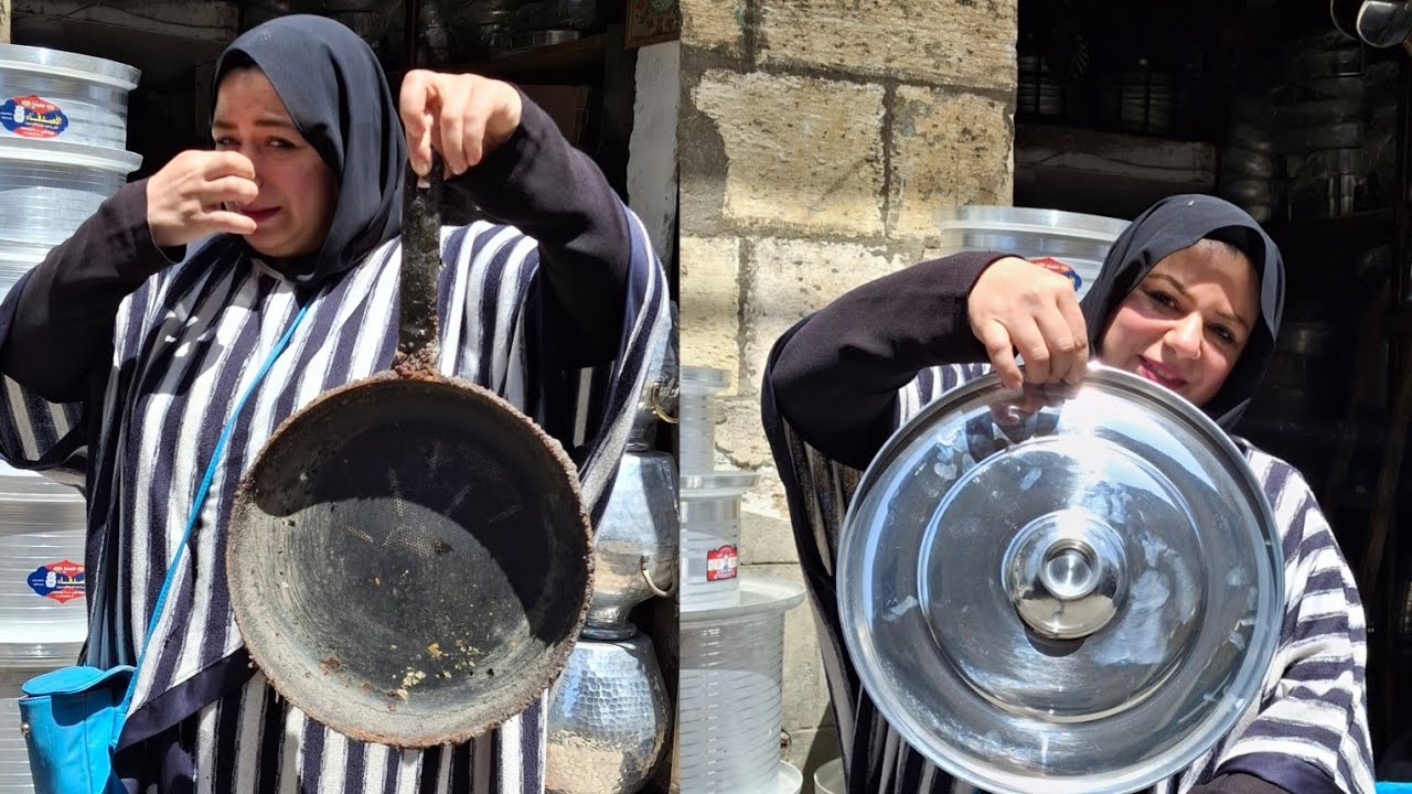 #اسعار الحلل الالمونيا بالكيلوا 👍اللي بترميه انتى ممكن تستفادى بيه💃💃🤔وهتاخدى فلوس  😲باب الشعريه 💯