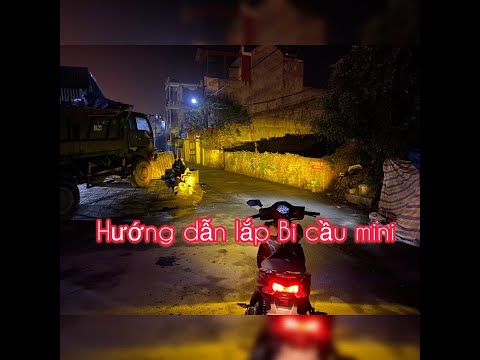 Video Hướng dẫn lắp đèn trợ sáng Bi cầu mini trên xe máy - youtube