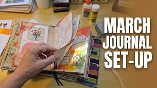 March Monthly Setup Junk Journal Signature Assembly Collage Prompts