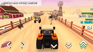 Blocky Farm Racing & Simulator - free driving game - Android Gameplay screenshot 2