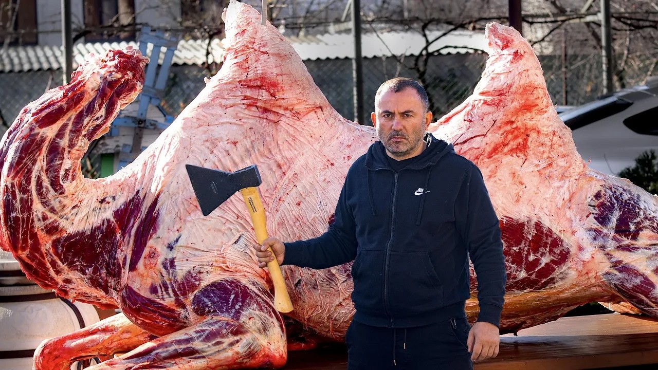 24/7 🔥 ДИКАЯ ЖАРКА МЯСА: ВЕРБЛЮД, КРОКОДИЛ, БИЗОН, БАРАНИНА В ПЕЧИ | ОЧЕНЬ ВКУСНО