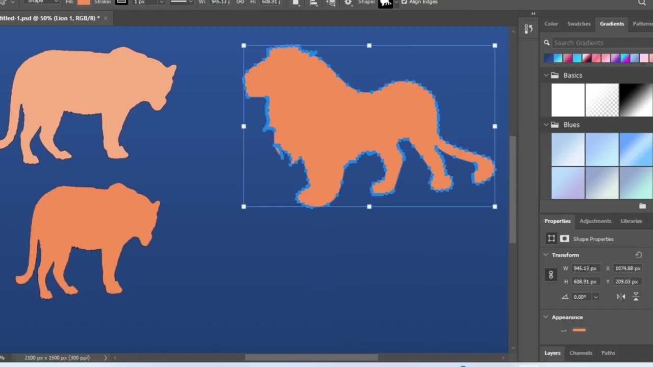 Design Modern Graphics Using Shape Tools in Adobe Photoshop