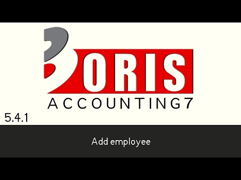 Oris Accounting 7 - Add employee (5.4.1)
