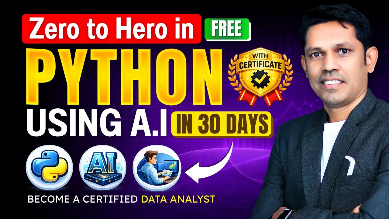 Python for Beginners 2026 🚀 | AI Powered | Zero to Advanced | FREE ...
