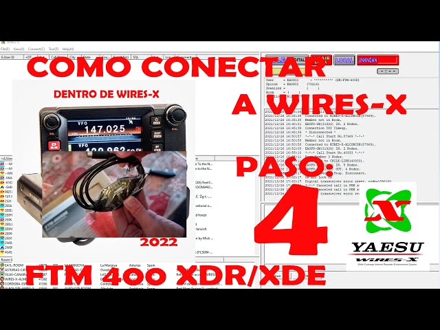 Wires-X Yaesu FTM 400 ON THE Wires-X NETWORK Step 4 - YouTube