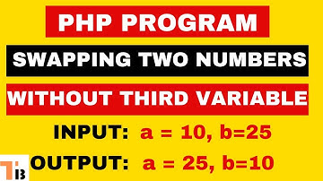 Swapping Two Numbers Without Using Third Variable in PHP