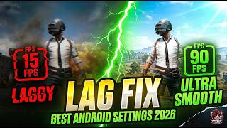 BGMI Lag Fix for Android 2026 | Best 90 FPS Settings |Zoyic Gaming