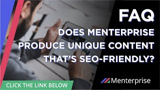 Does Menterprise Produce Unique Content That’s SEO Friendly