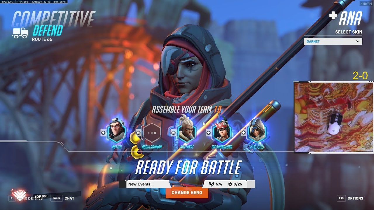 Gale INSANE TOP 500 ANA Overwatch 2 Season 2 Gameplay