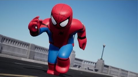 Spiderman, Roblox style, My first Unreal engine video