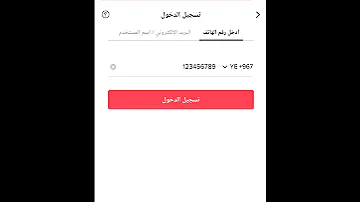 تسجيل الدخول تيك توك TikTok 