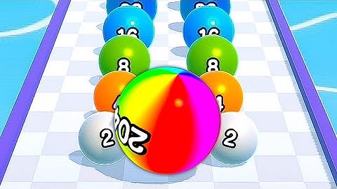 🟣🟡Ball Run 2048 Game - All Levels Gameplay Android, iOS (Part 135)