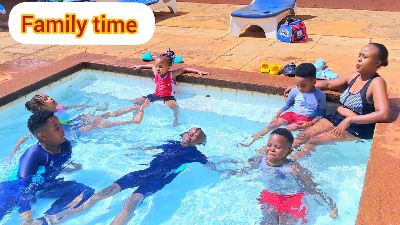 Sunshine is the best medicine, but pool water is a close second....Twendeni swimmo