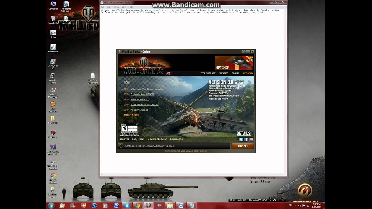 How to fix world of tanks updates patch problem - YouTube