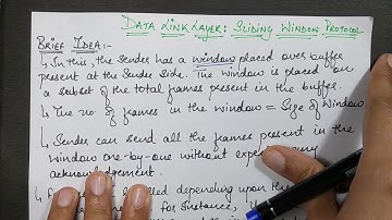 Data Link Layer: Sliding Window Protocol