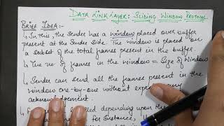 Data Link Layer: Sliding Window Protocol