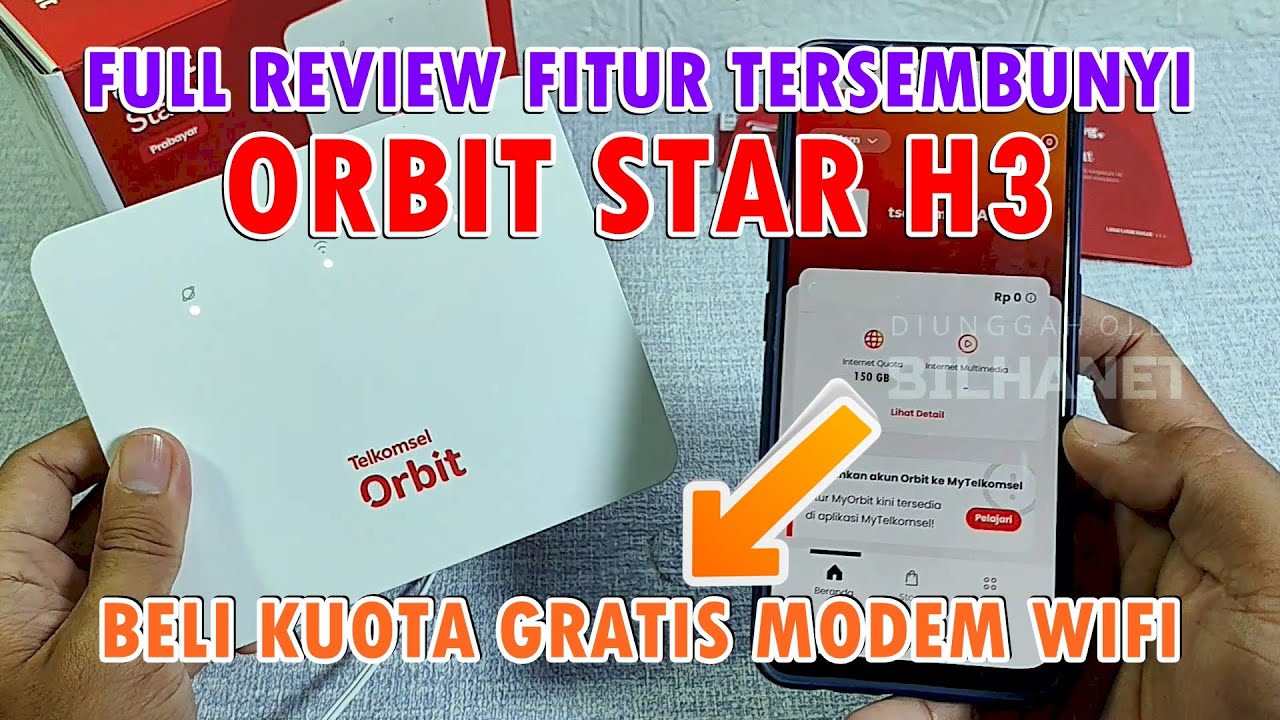 Pasang WiFi Sendiri Tanpa Kabel Gratis Internetan 6 Bulan Pakai Orbit Star H3 2025