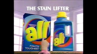 ALL Detergent - "The Stain Lifter, That's A-L-L" (90s TV Commercial) ***VHS Recording***