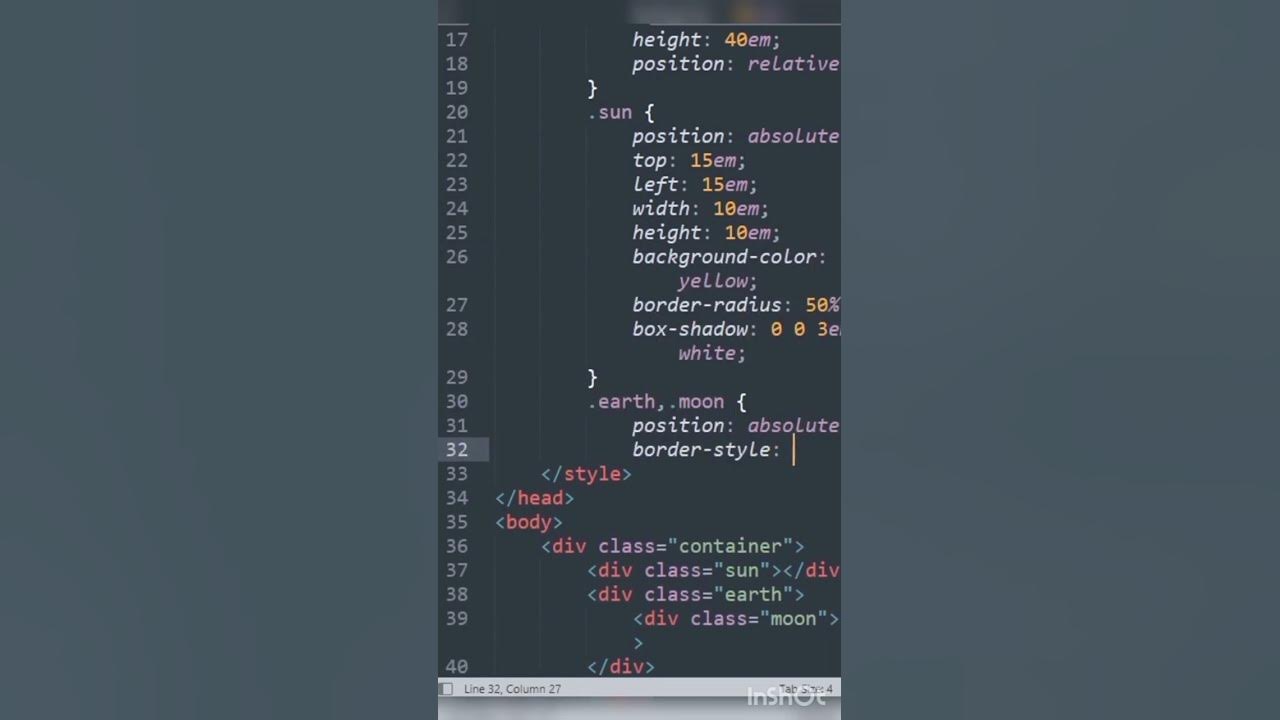 Solar system html css code youtube